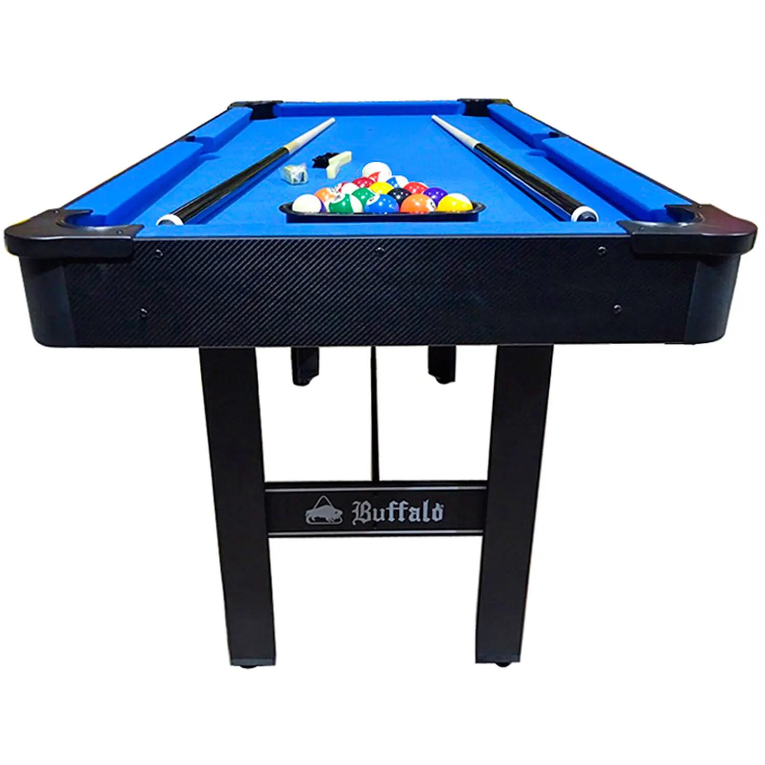 Buffalo - billardtisch - hobby - kompakt 5 ft - schwarz-blau 3/3