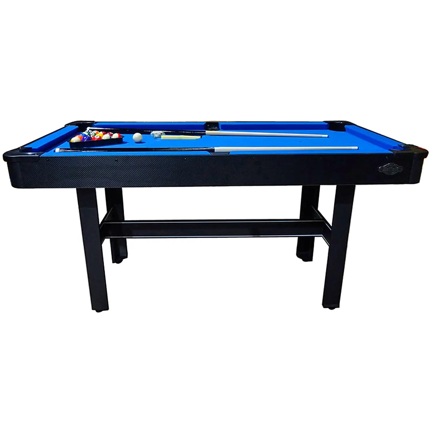Buffalo - billardtisch - hobby - kompakt 5 ft - schwarz-blau 2/3
