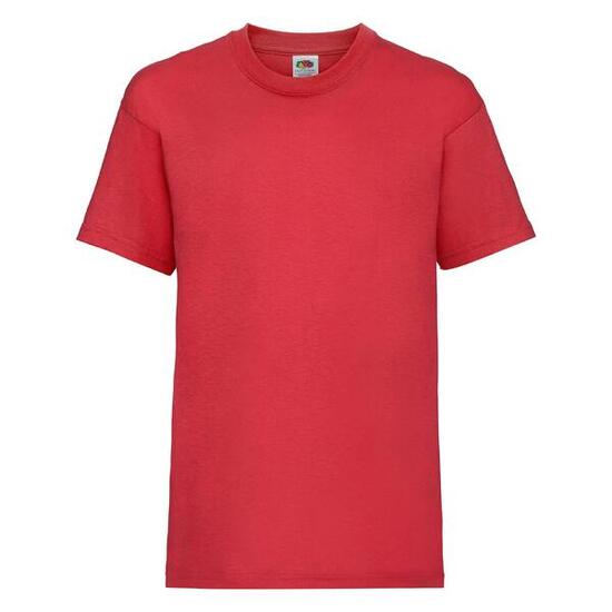 T-shirt bambino Fruit of the Loom rossa