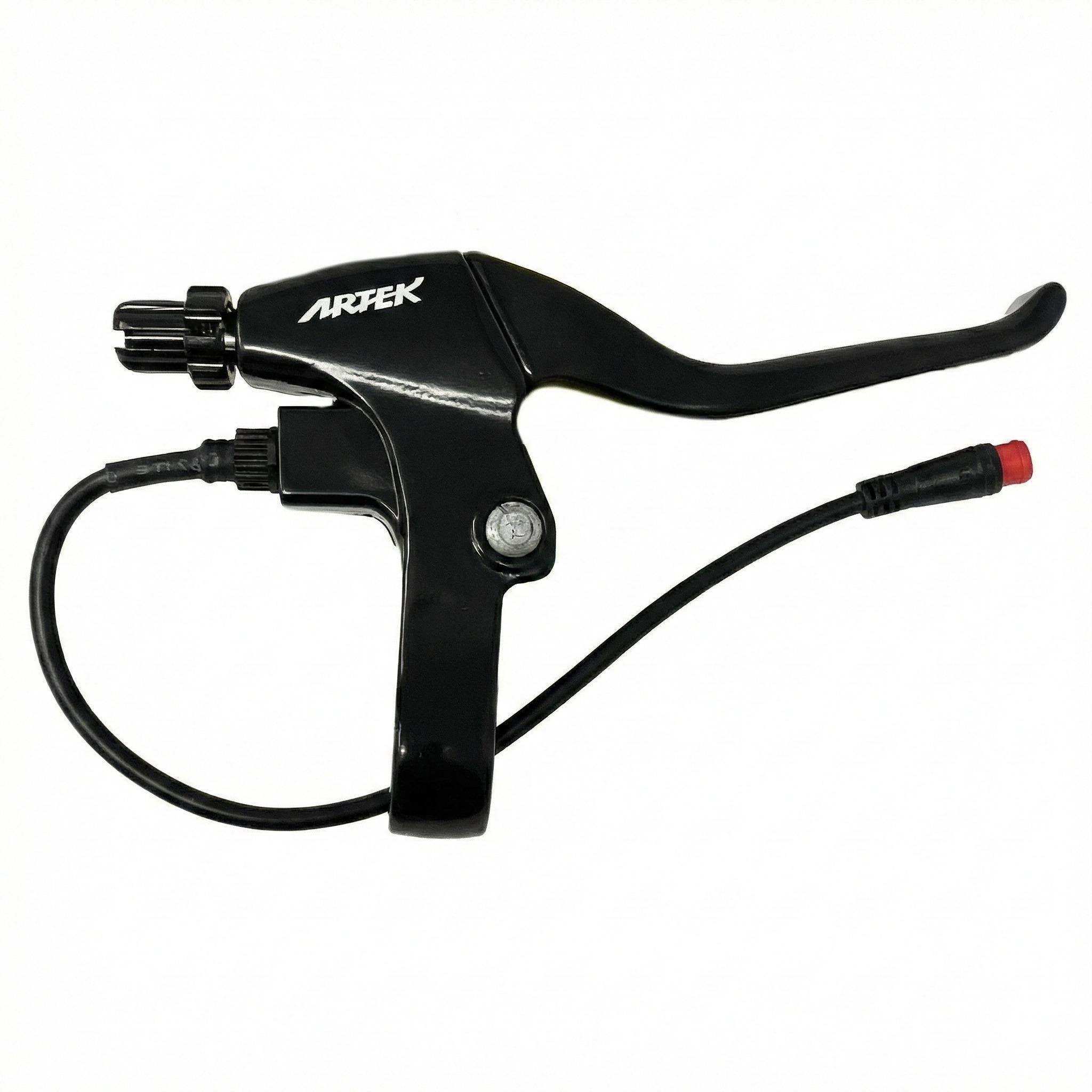 Coppia Leve Freno Bici Elettrica E-Bike 2 Pin Meccaniche Fat Bike Nero 3/6