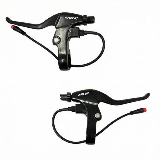 Coppia Leve Freno Bici Elettrica E-Bike 2 Pin Meccaniche Fat Bike Nero