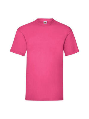Fruit of the loom valueweight t-shirt roze s