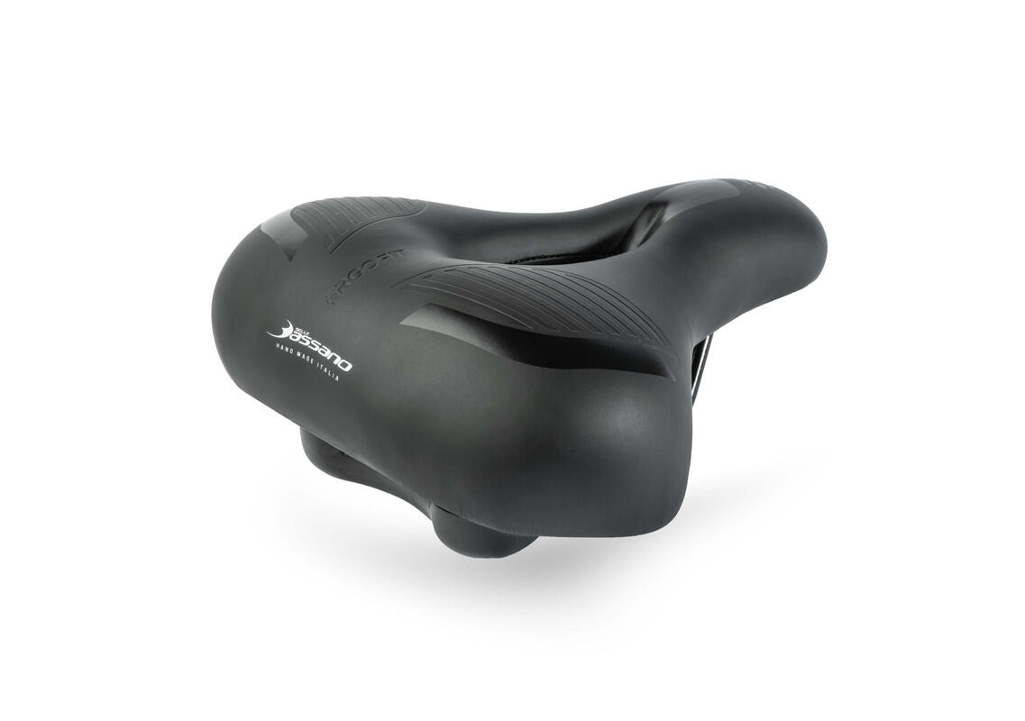 Viale Ergofit City XXL EL, Sella per Bicicletta, Made in Italy, con Elastomeri 3/6