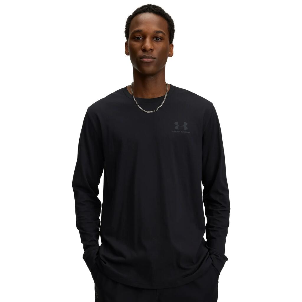 UA SPORTSTYLE LEFT CHEST LS Uomo Nero
