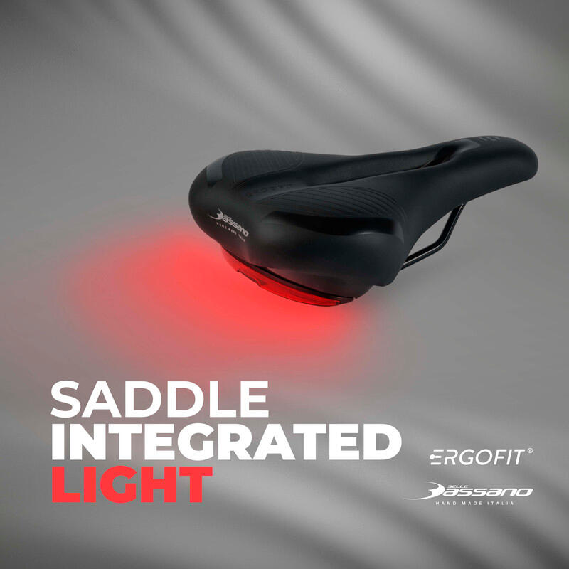 Viale Ergofit Sport L SIL (con Luce Integrata), Sella per Bicicletta 3/7