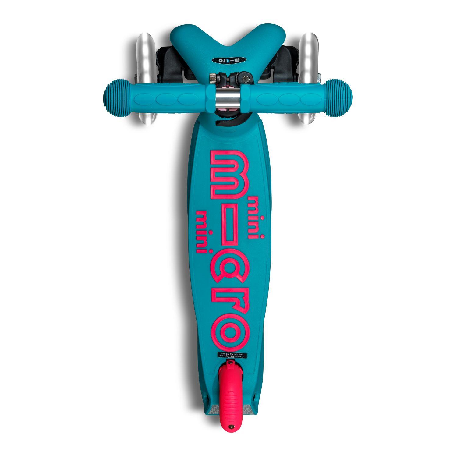 Trottinette 3 roues Mini  Deluxe Neon Marine Pink LED 2/7