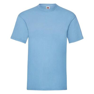 Fruit of the loom valueweight t-shirt blue cielo s