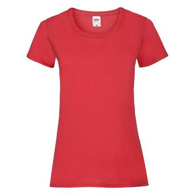 Fruit of the loom basic dames t-shirt rood s