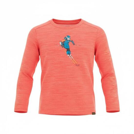 Langarmshirt Neureuther Jackie Print Kinder Longsleeve Shirt Sport in Rot