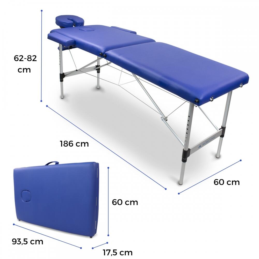 Table de massage pliable Portable Hauteur réglable Appui-tête 186x60 cm 2/8