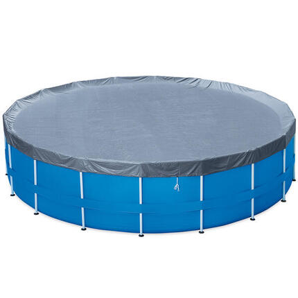 Bâche piscine tubulaire Summer-Waves gris 4,57 m