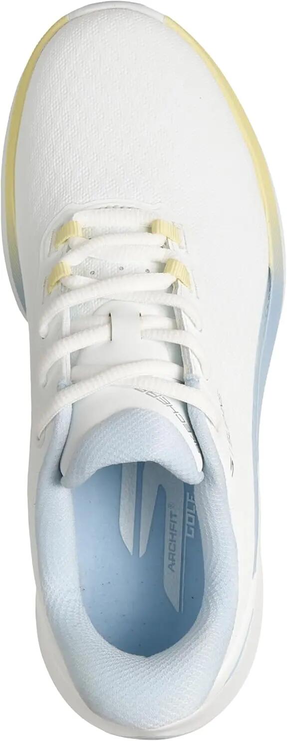 Skechers Golf Pure SI, chaussures de golf pour femmes, blanc/bleu 5/6