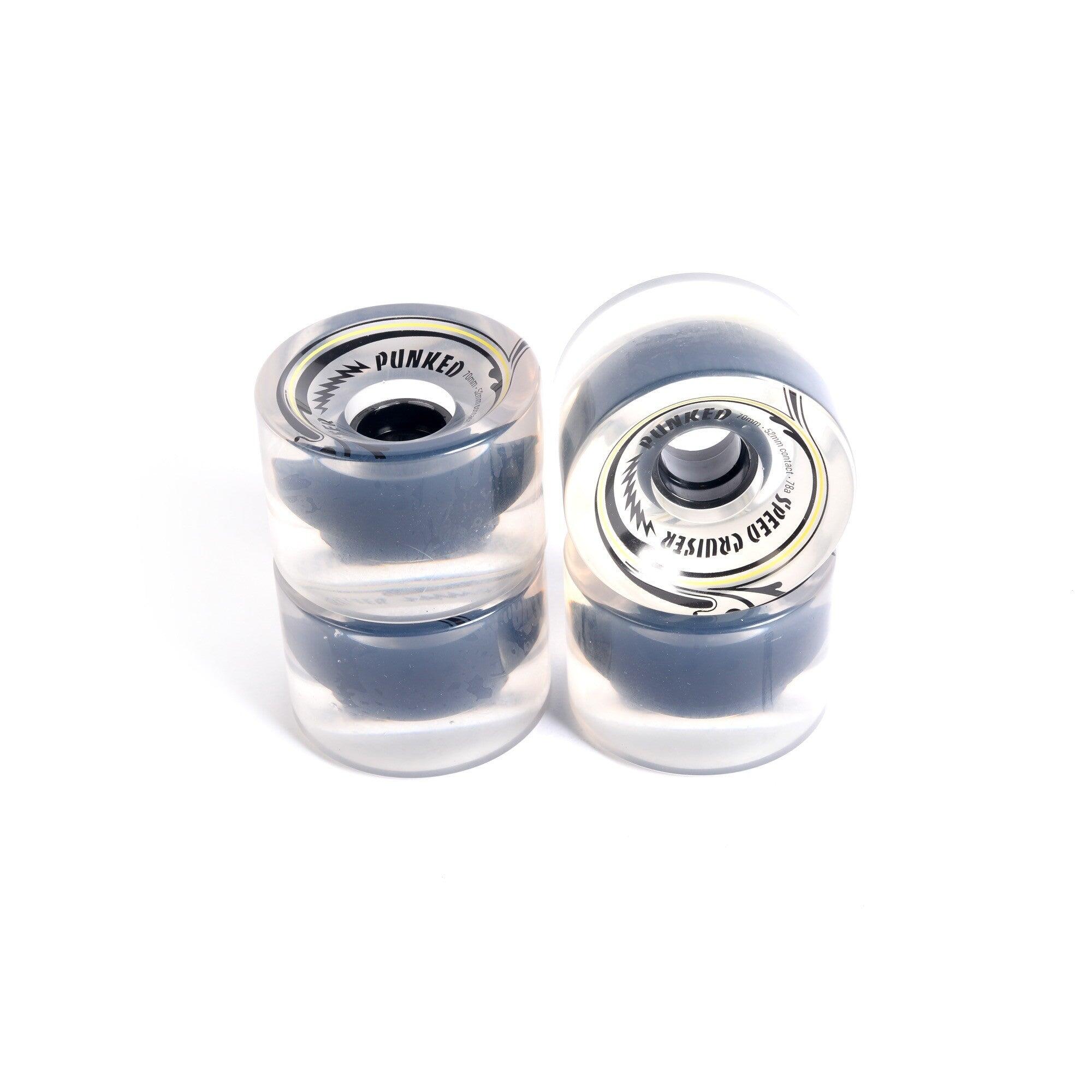 Skateboardrollen - YOCAHER 70x52mm 78a - Clear 2/2