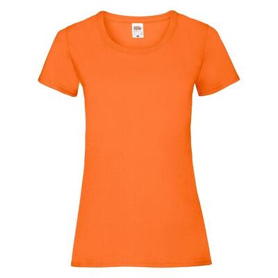 Fruit of the loom valueweight dames t-shirt oranje