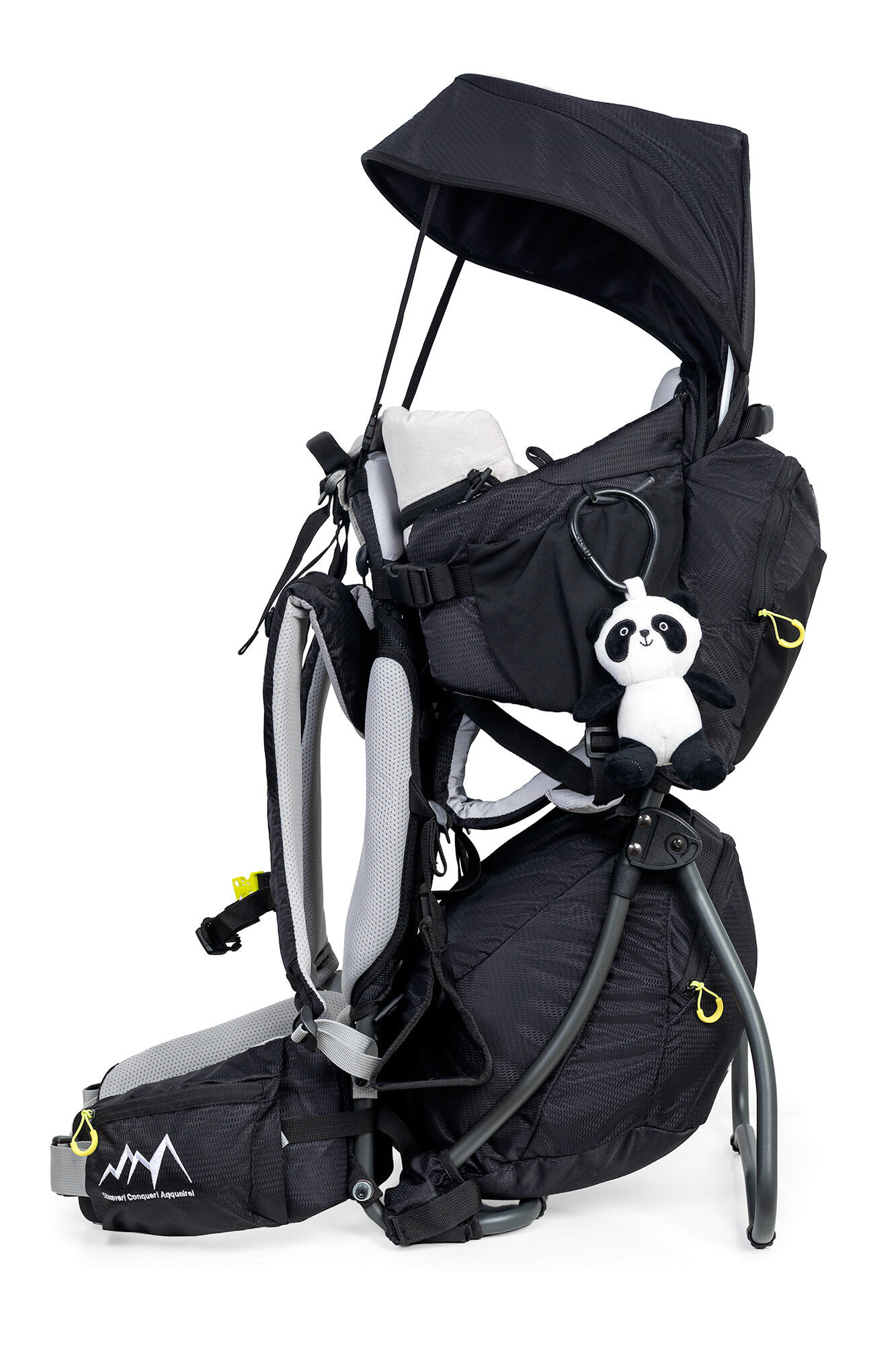Dromader Black 2.0 Kraxe Kindertrage mit Sonnendach 3/7