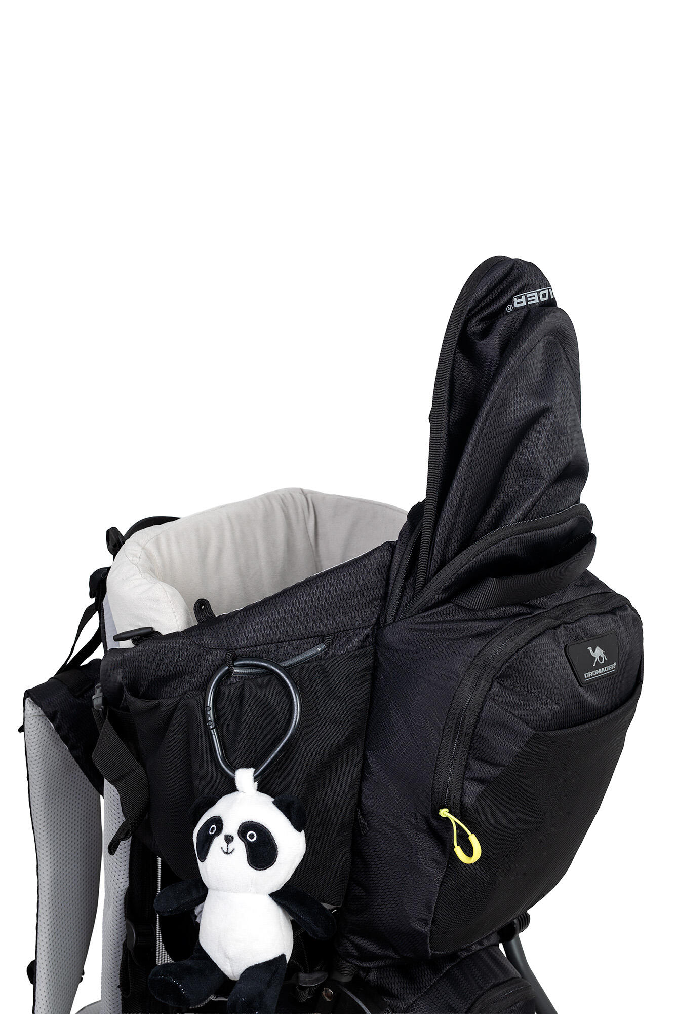 Dromader Black 2.0 Kraxe Kindertrage mit Sonnendach 4/7