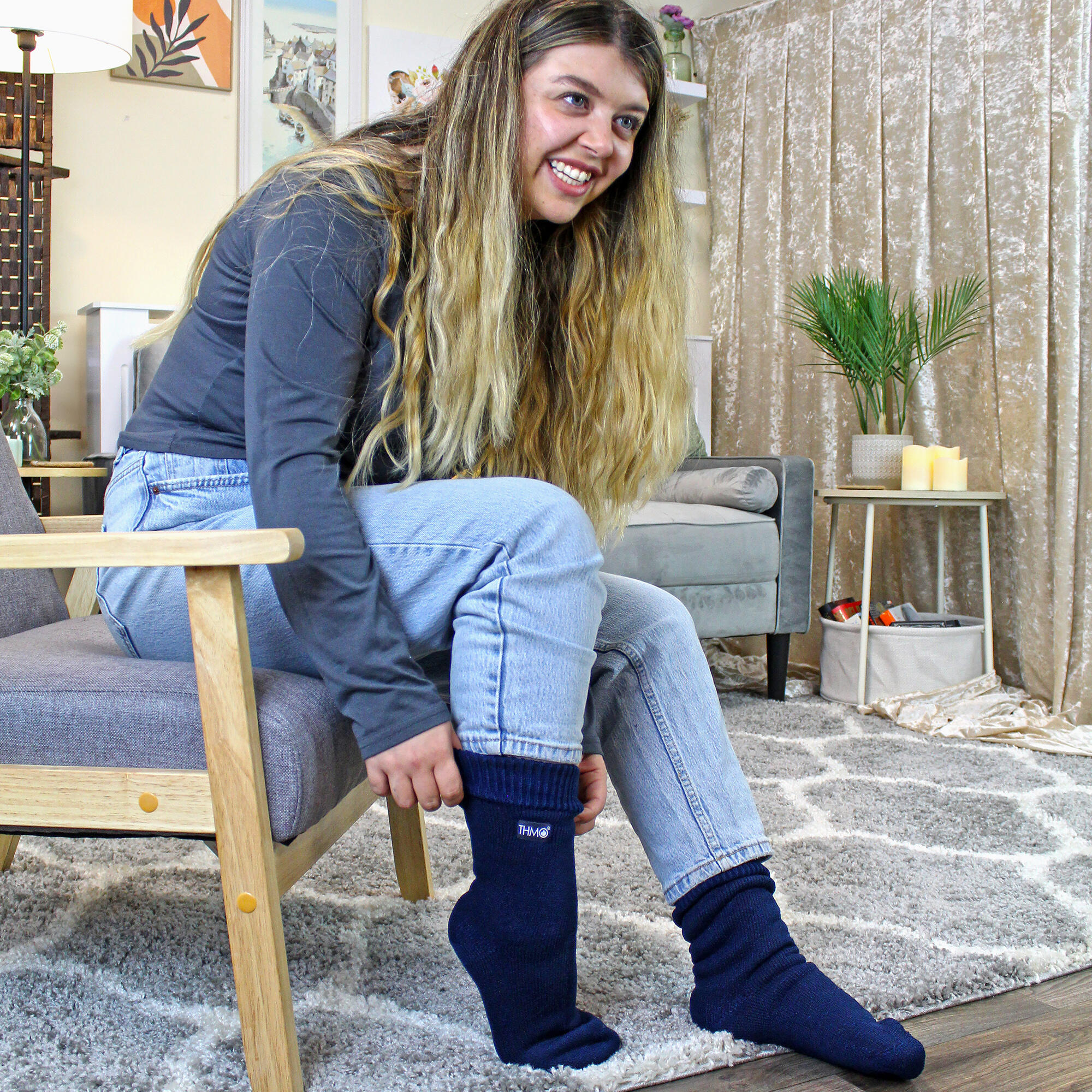 THMO - 6 paires de chaussettes thermiques douces et respirantes pour femmes 3/6