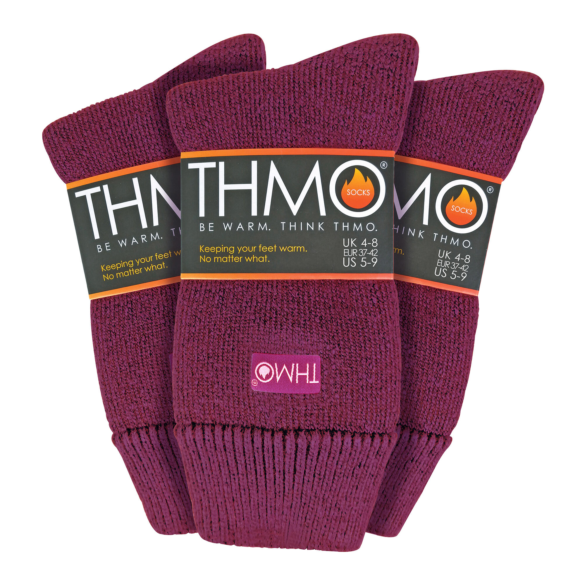 THMO - Lot de 3 Paires Chaussettes Femme Doublées Thermiques Chaudes 2/7