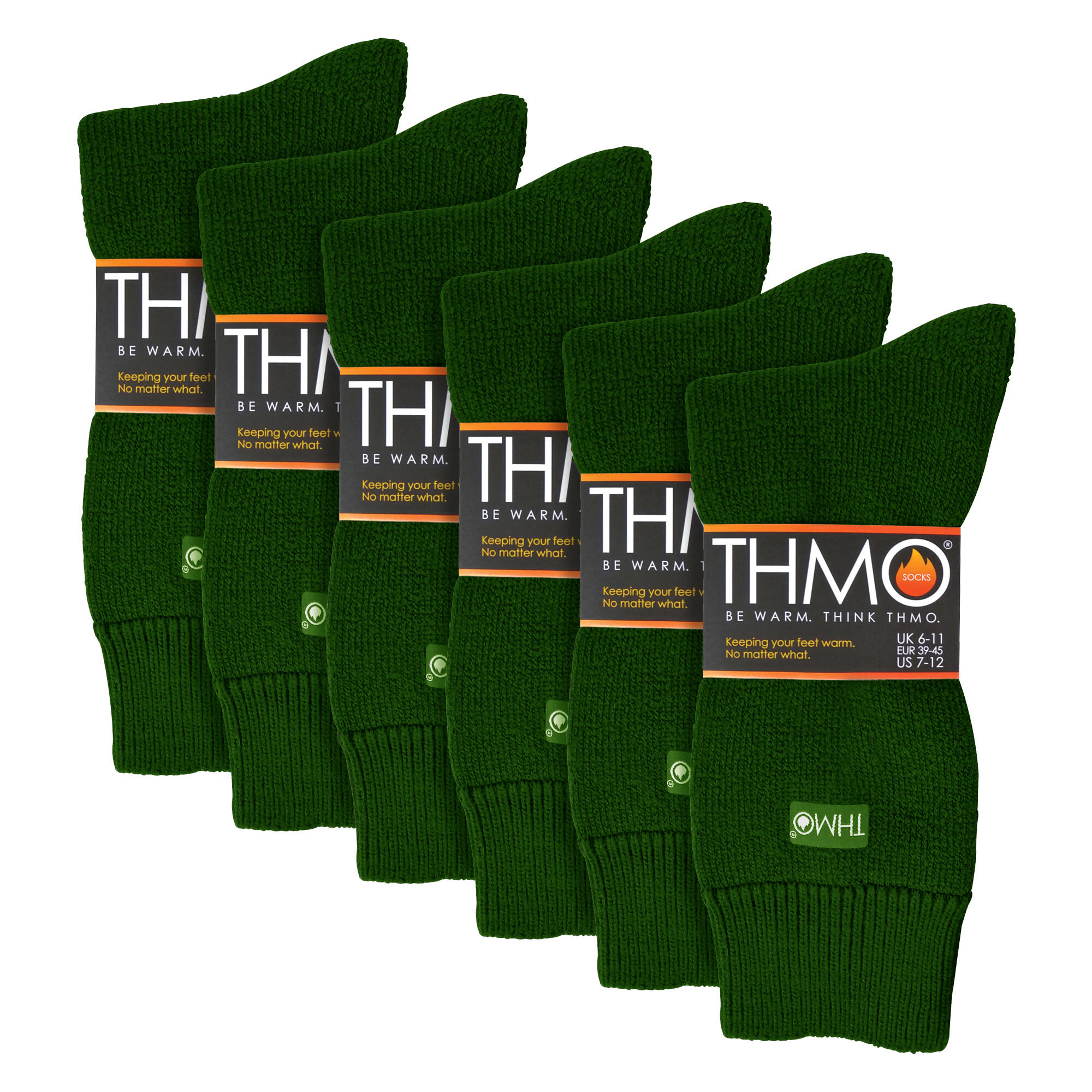 THMO - 6 paires de chaussettes thermiques douces et respirantes pour homme 2/6
