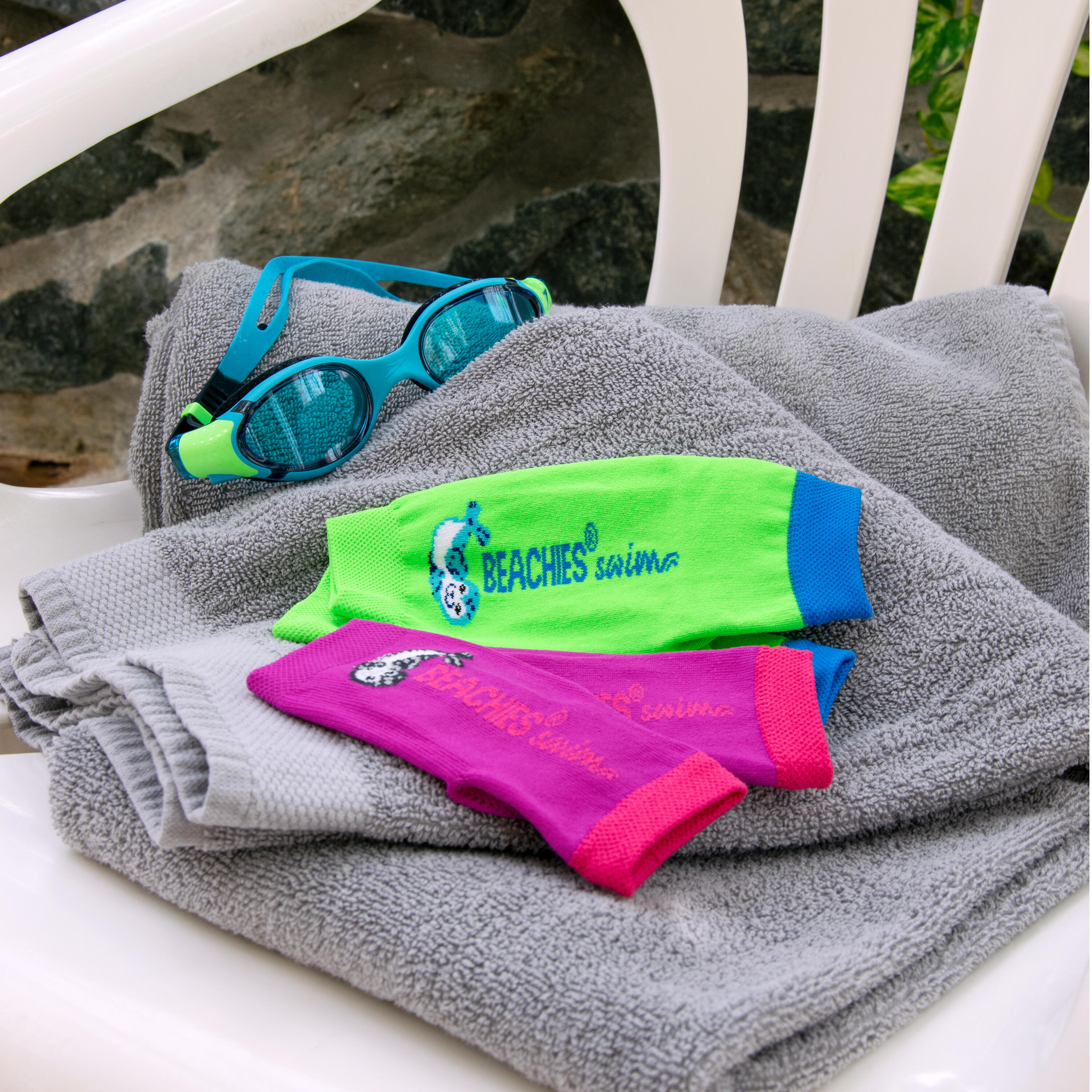 Calzini da acqua, calzini da nuoto, calzini acquatici – Swim Uni nero 7/7