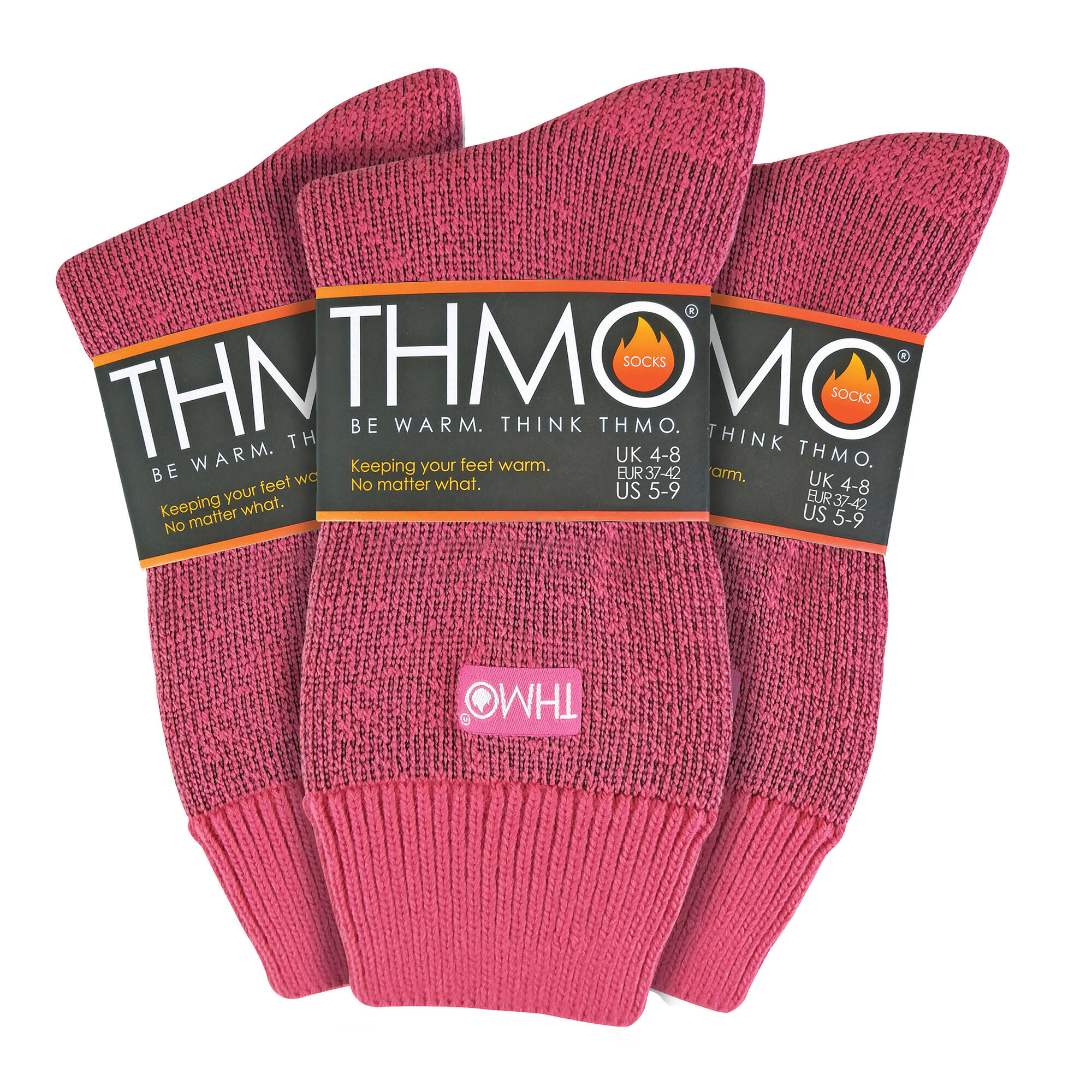 3 Pairs Ladies Thick Winter Thermal Socks with Seamless Toe 2/7