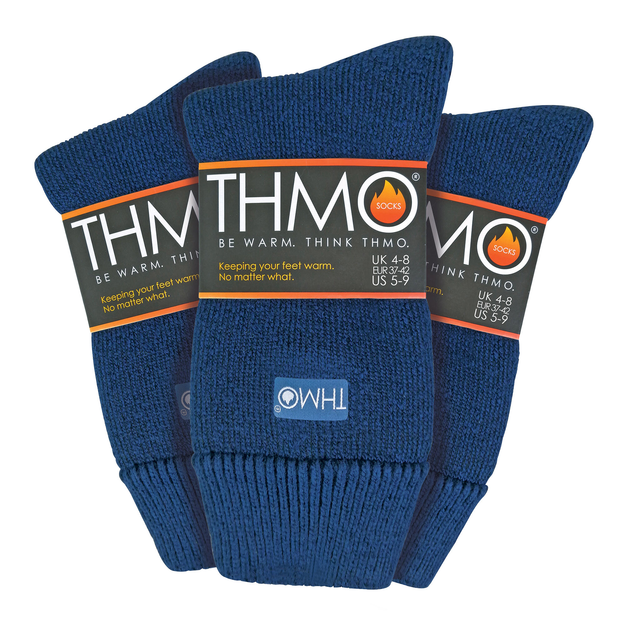 THMO - Lot de 3 Paires Chaussettes Femme Doublées Thermiques Chaudes 2/7