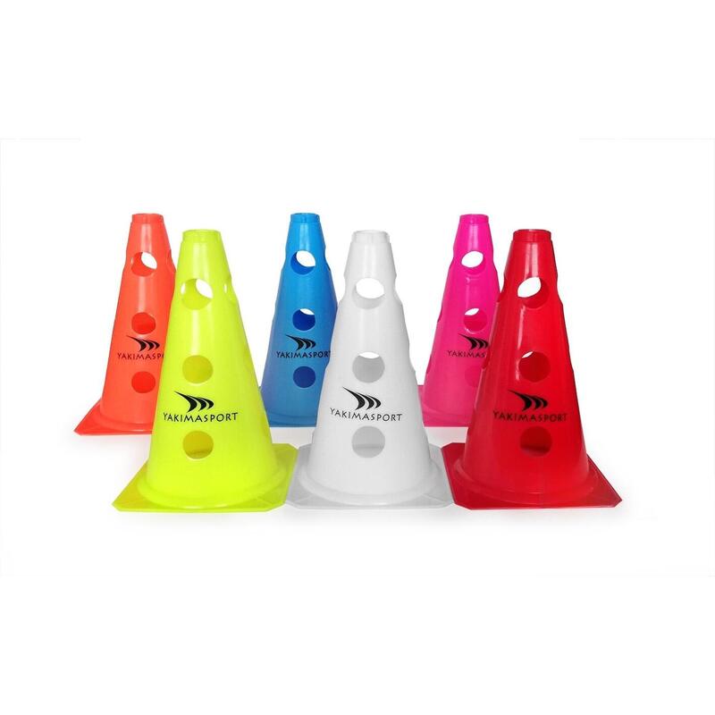 Bollard cu găuri 23cm Roşu
