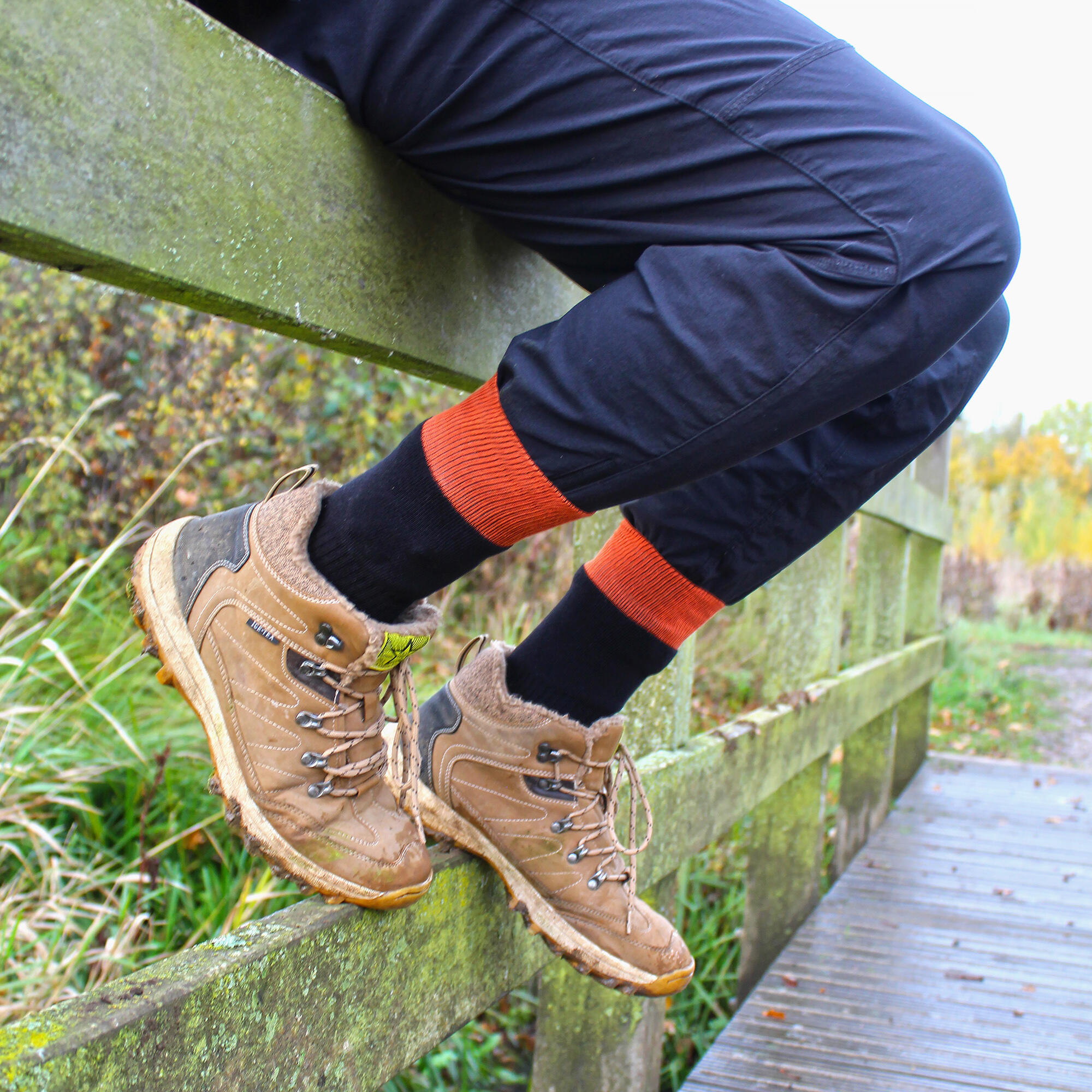 Peninsula - 3 Paires Homme Chaussettes avec Double Peau pour Randonnée 4/6