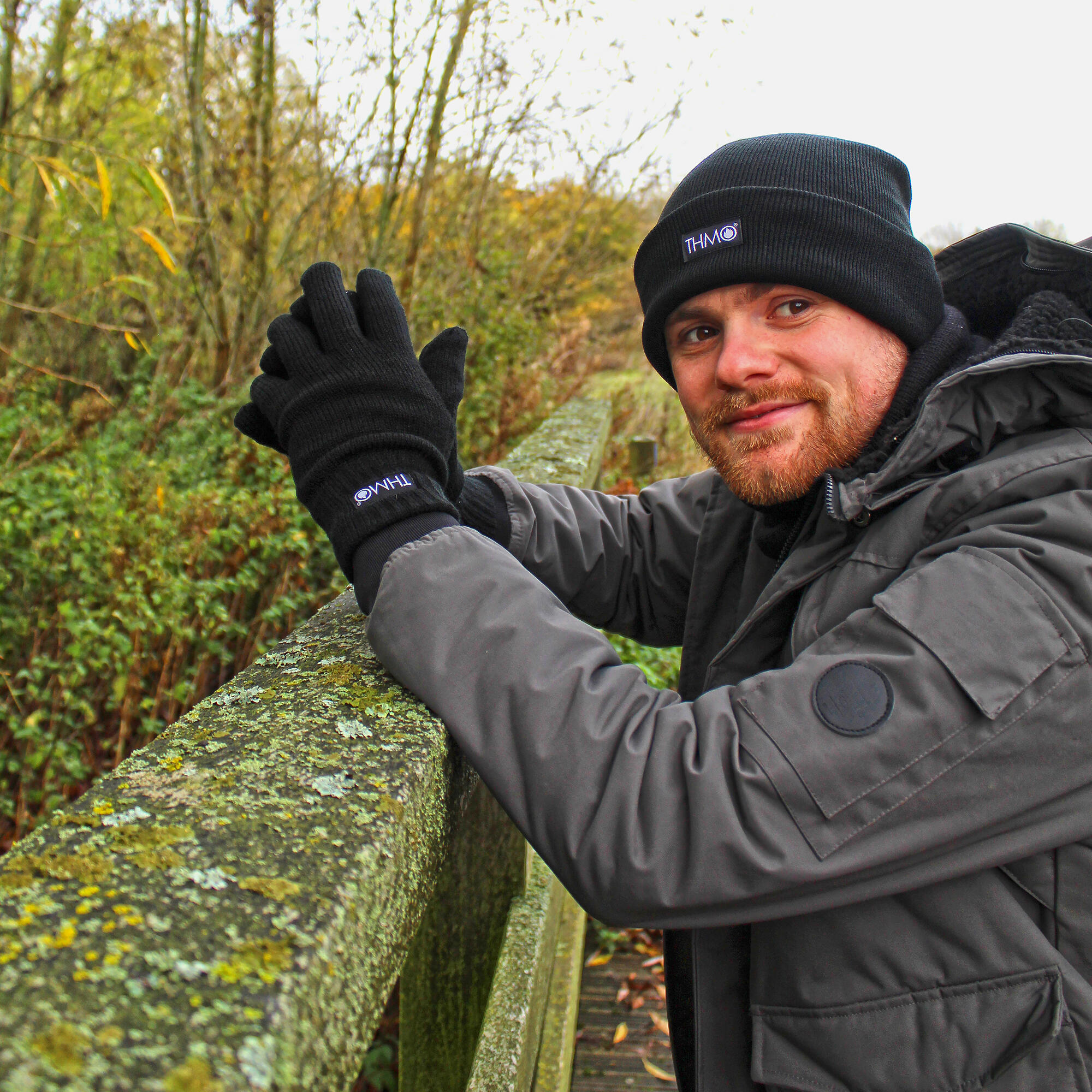 THMO - Gants et Bonnet Homme Hiver | Thinsulate Thermique avec Polaire 3/5