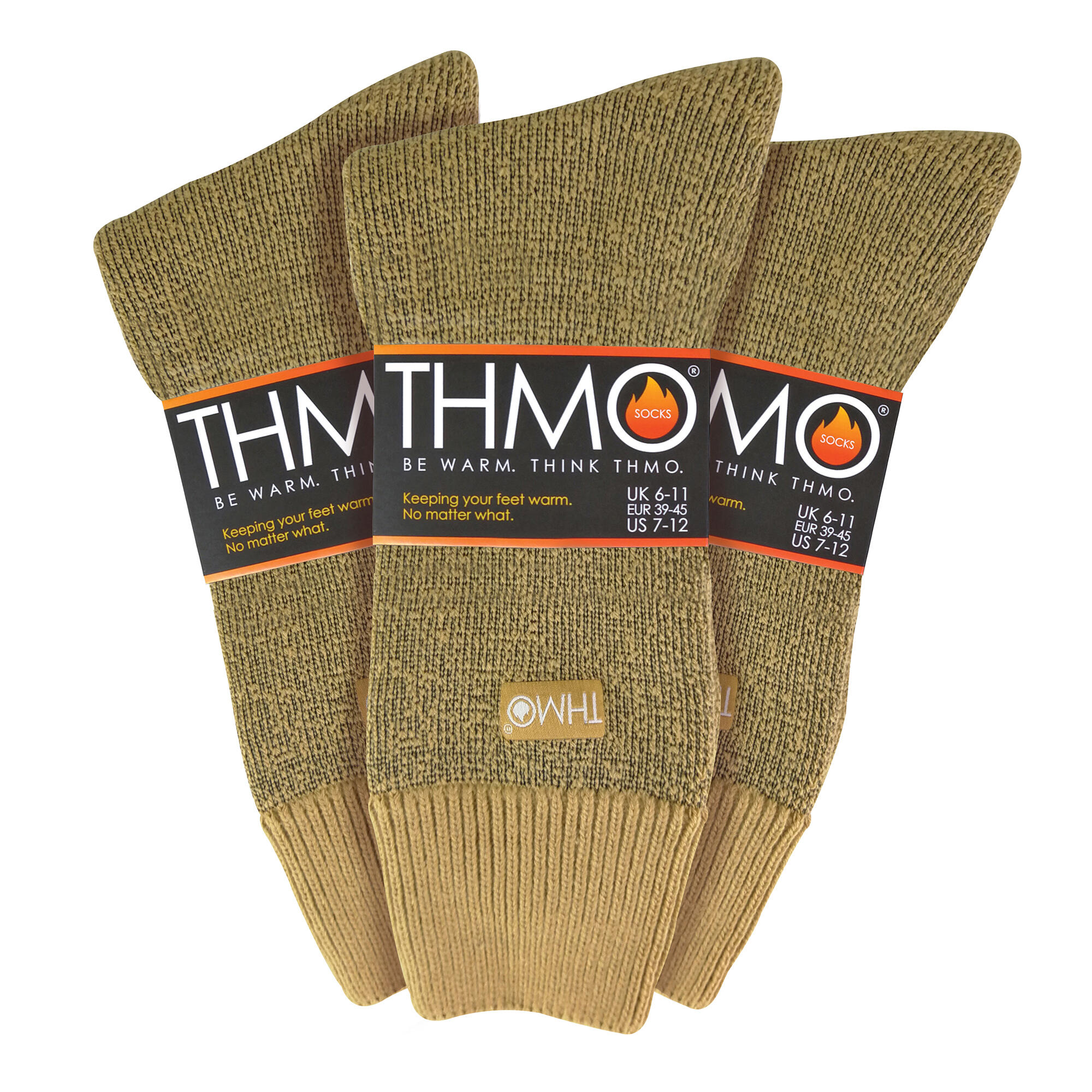 THMO - Lot de 3 Paires Chaussettes Homme Thermiques Epaisses et Chaudes 2/7
