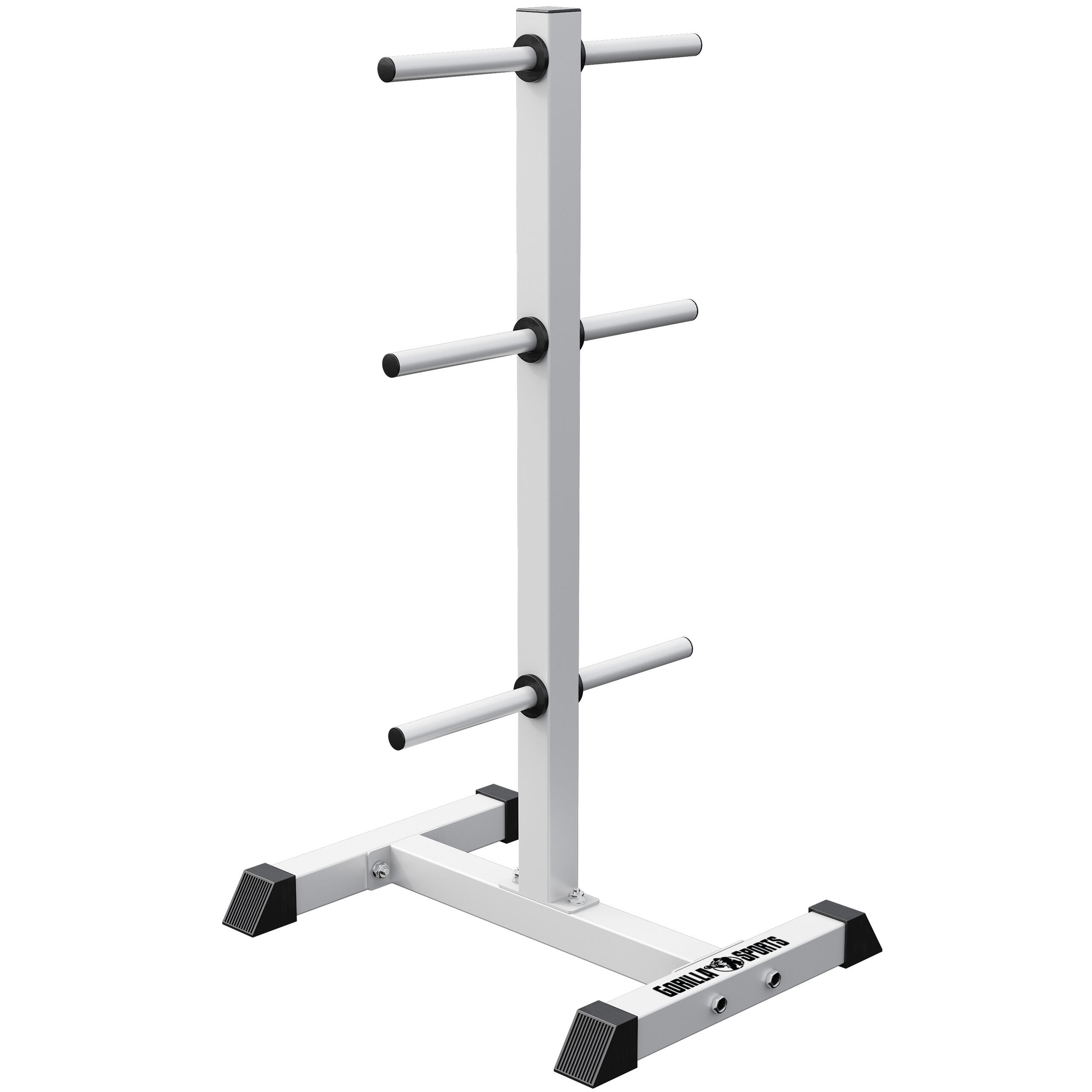 RACK DE RANGEMENT POUR POIDS DISQUES 30/31 MM | MUSCULATION | NOIR OU BLANC 1/7