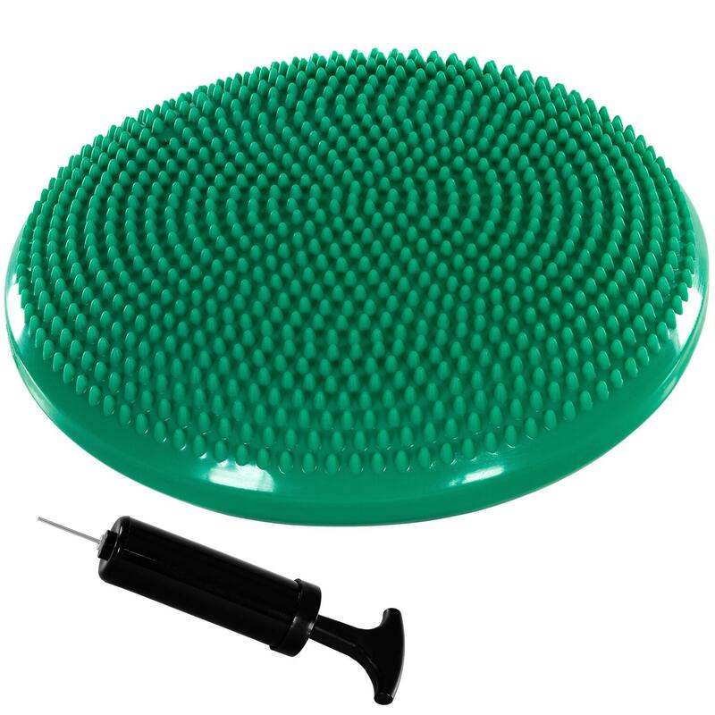 Perna de echilibru si masaj si pompa, MOVIT®, 38 cm, albastru petrol