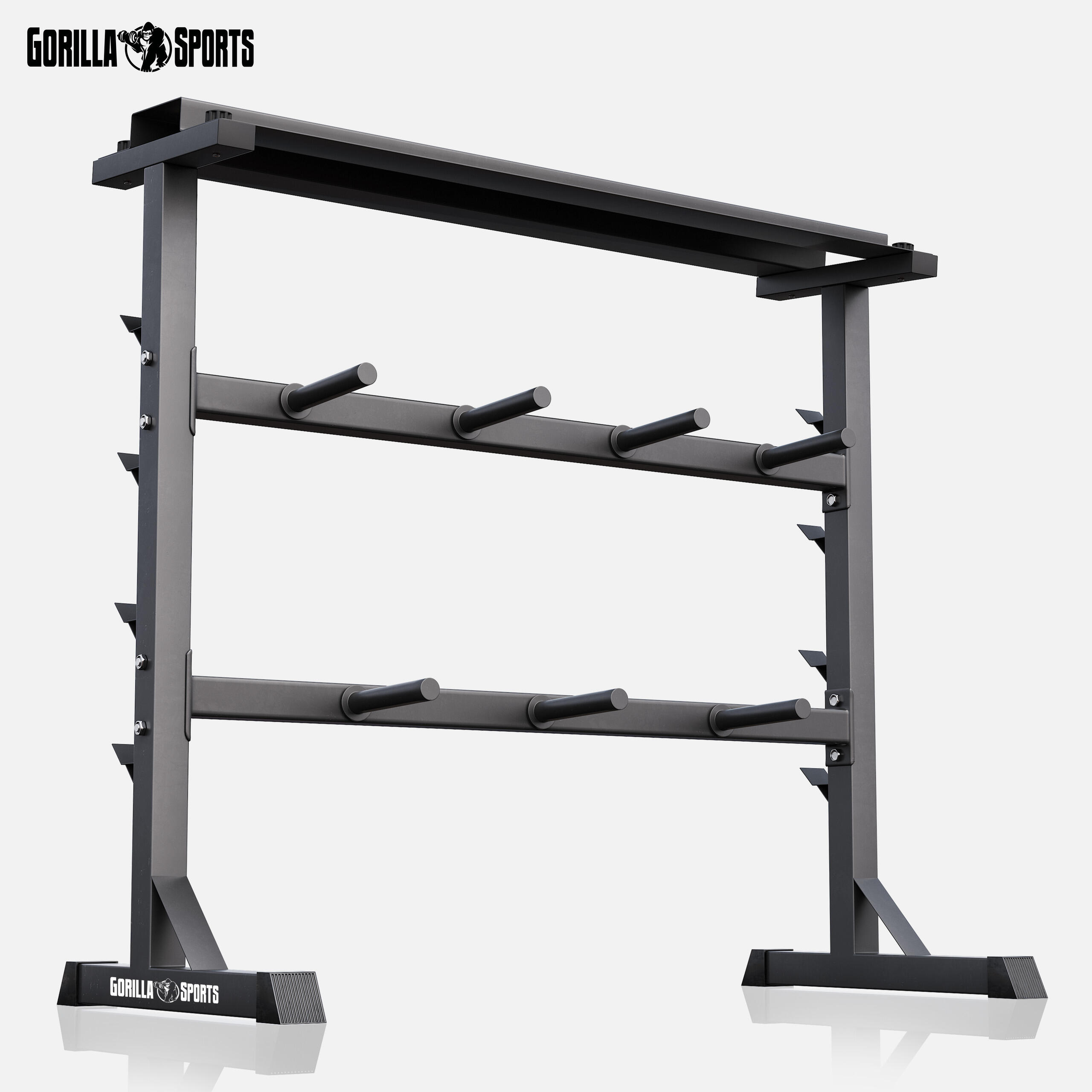 Scaffale di stoccaggio Gorilla Sports in acciaio 120×50×96 cm nero/grigio 5/7