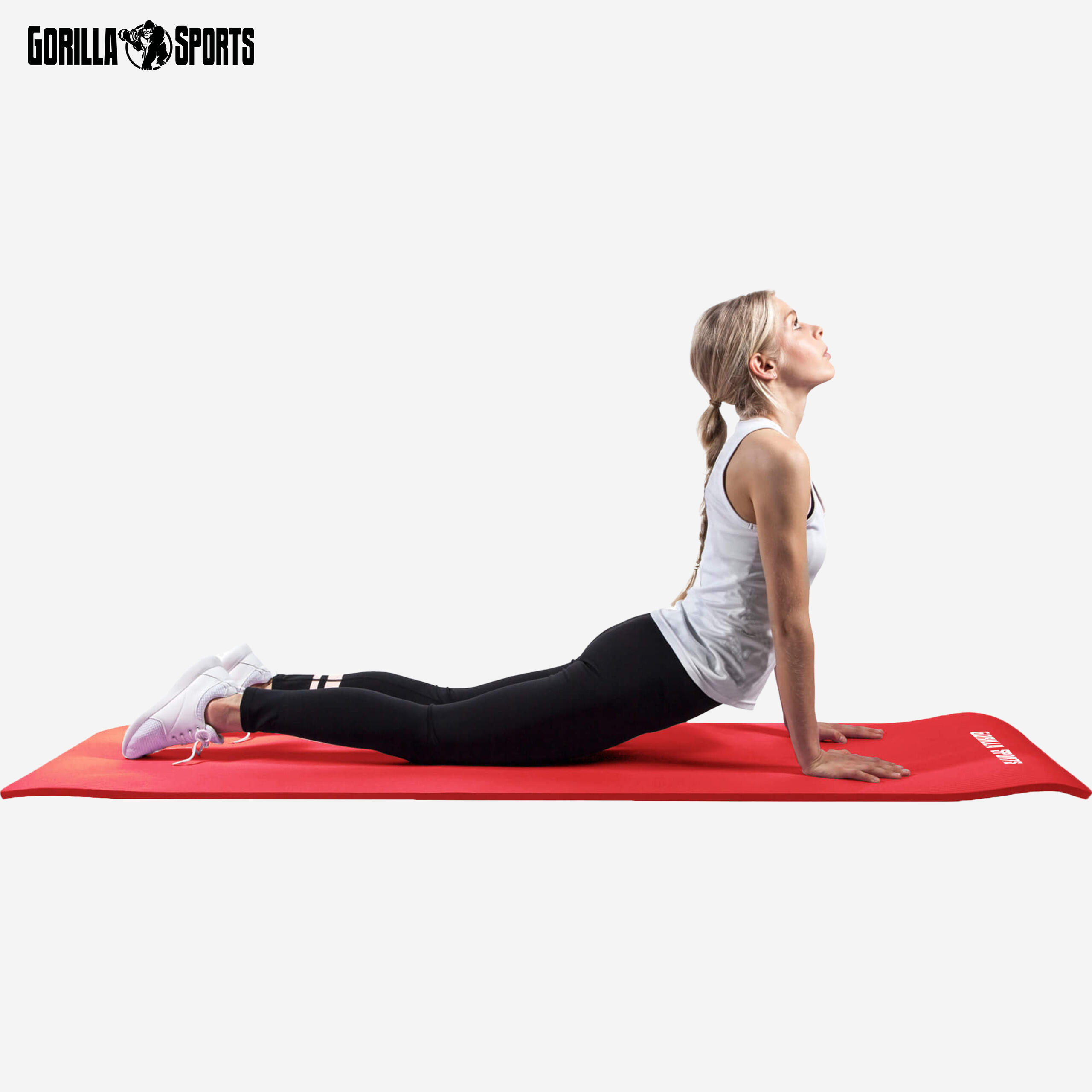 Esterilla Yoga Pilates Gorilla Sports Rojo 190cm x 100cm x1,5Cm 3/7
