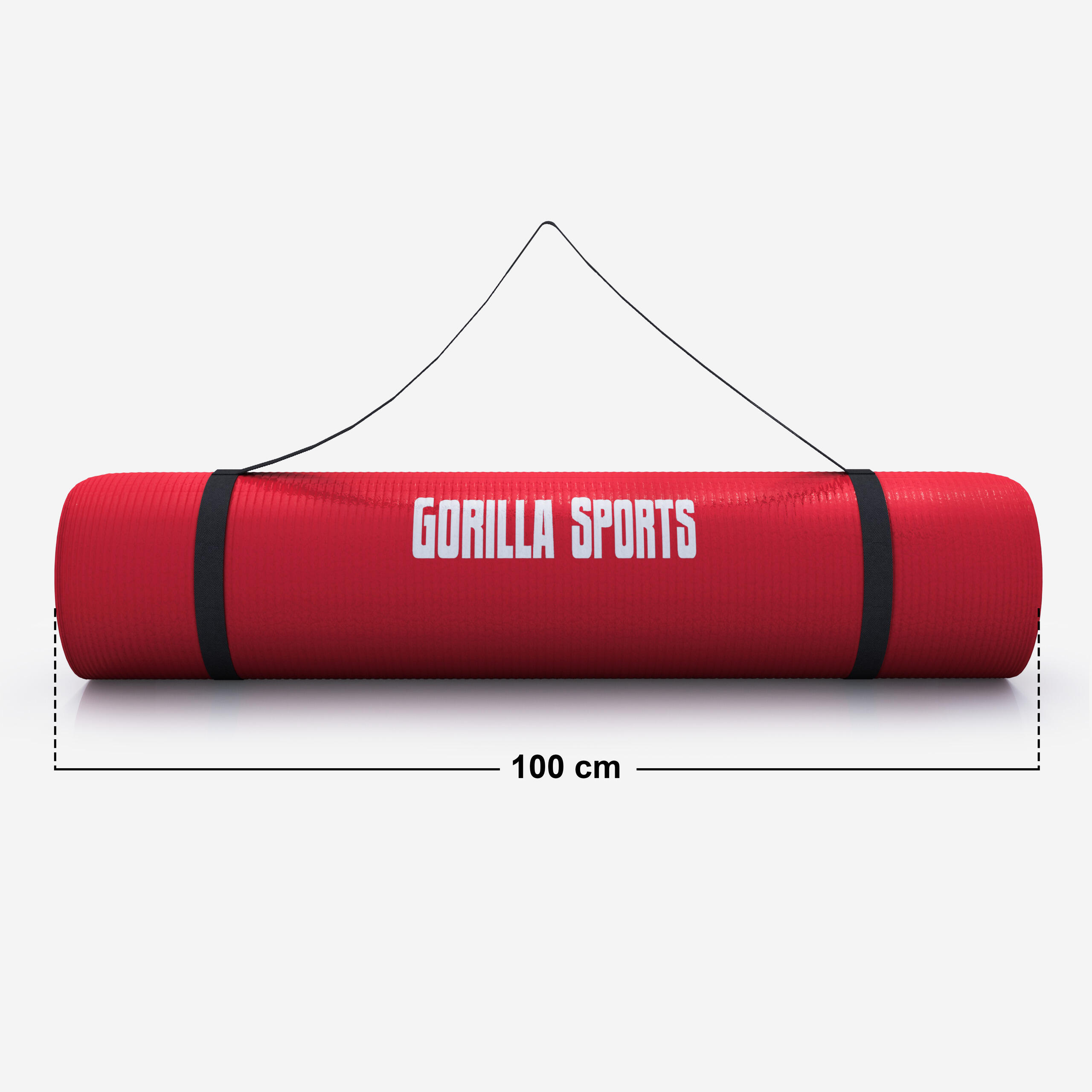 Esterilla Yoga Pilates Gorilla Sports Rojo 190cm x 100cm x1,5Cm 5/7