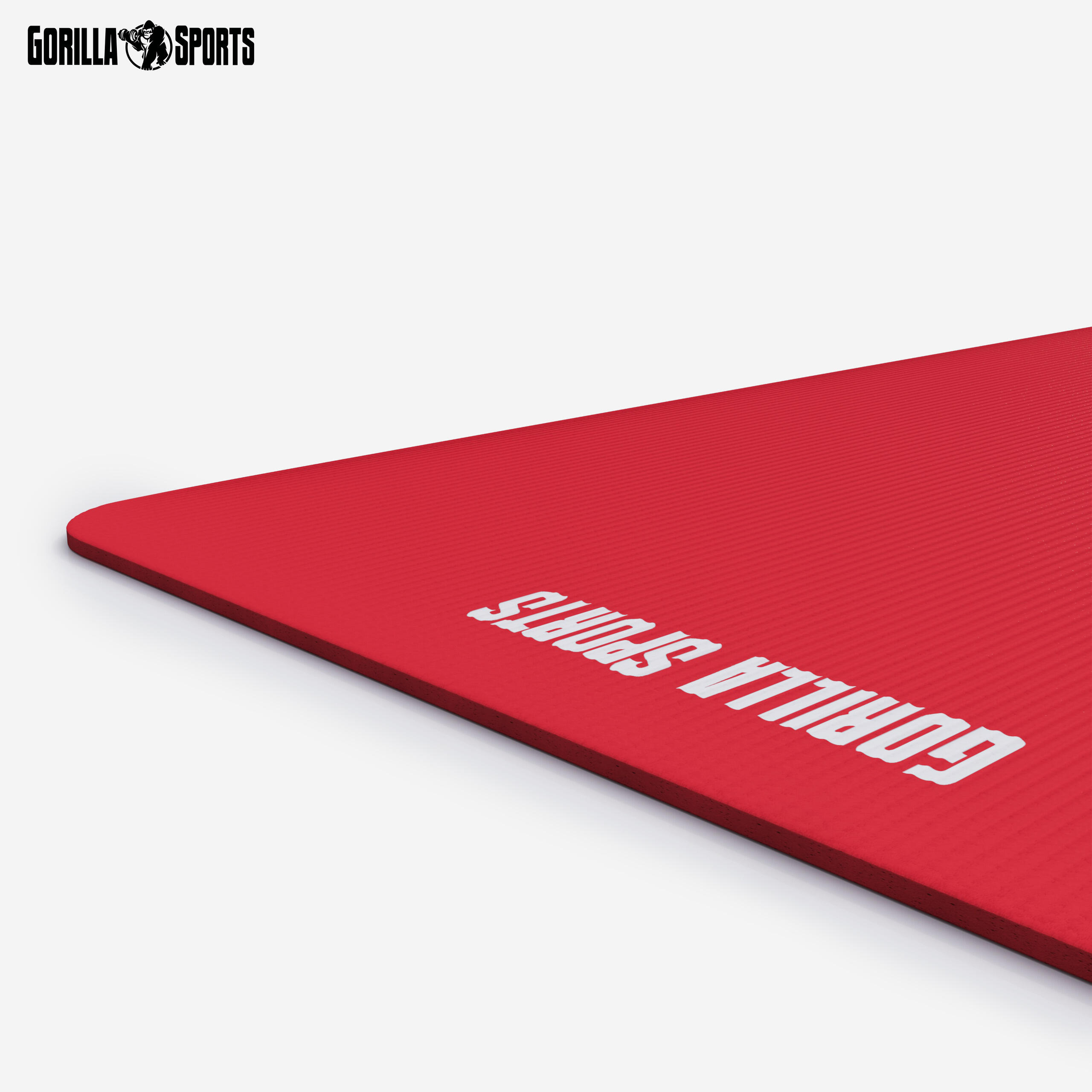 Esterilla Yoga Pilates Gorilla Sports Rojo 190cm x 100cm x1,5Cm 7/7