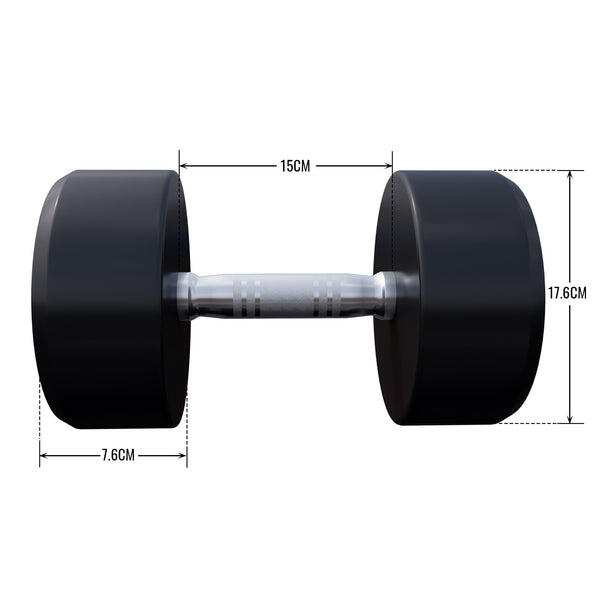 HALTÈRE MONOBLOC ROND | MUSCULATION | AU CHOIX DE 2,5KG À 40 KG 2/7