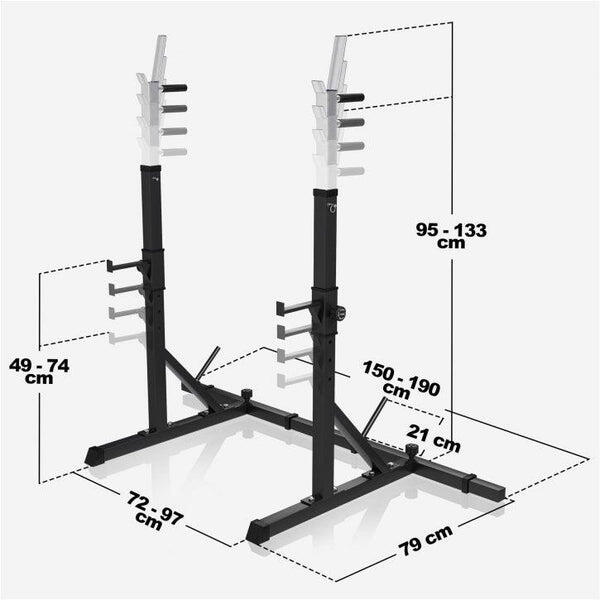 MULTI RACK RÉGLABLE EN HAUTEUR ET LARGEUR | MUSCULATION 2/7