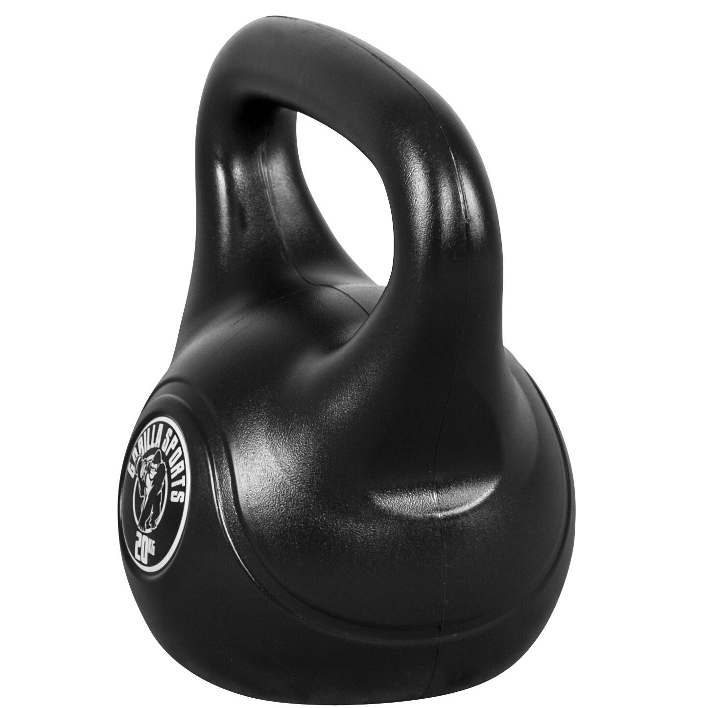 KETTLEBELL NOIR AVEC REVÊTEMENT PLASTIQUE | MUSCULATION| AU CHOIX DE 2KG À 20KG 2/7