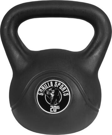 KETTLEBELL NOIR AVEC REVÊTEMENT PLASTIQUE | MUSCULATION| AU CHOIX DE 2KG À 20KG