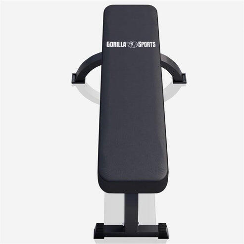 BANC DE MUSCULATION PLAT AVEC LOGO | COULEUR NOIR 6/7