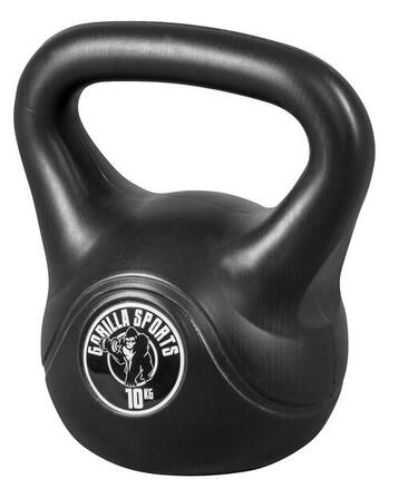 KETTLEBELL NOIR AVEC REVÊTEMENT PLASTIQUE | MUSCULATION| AU CHOIX DE 2KG À 20KG