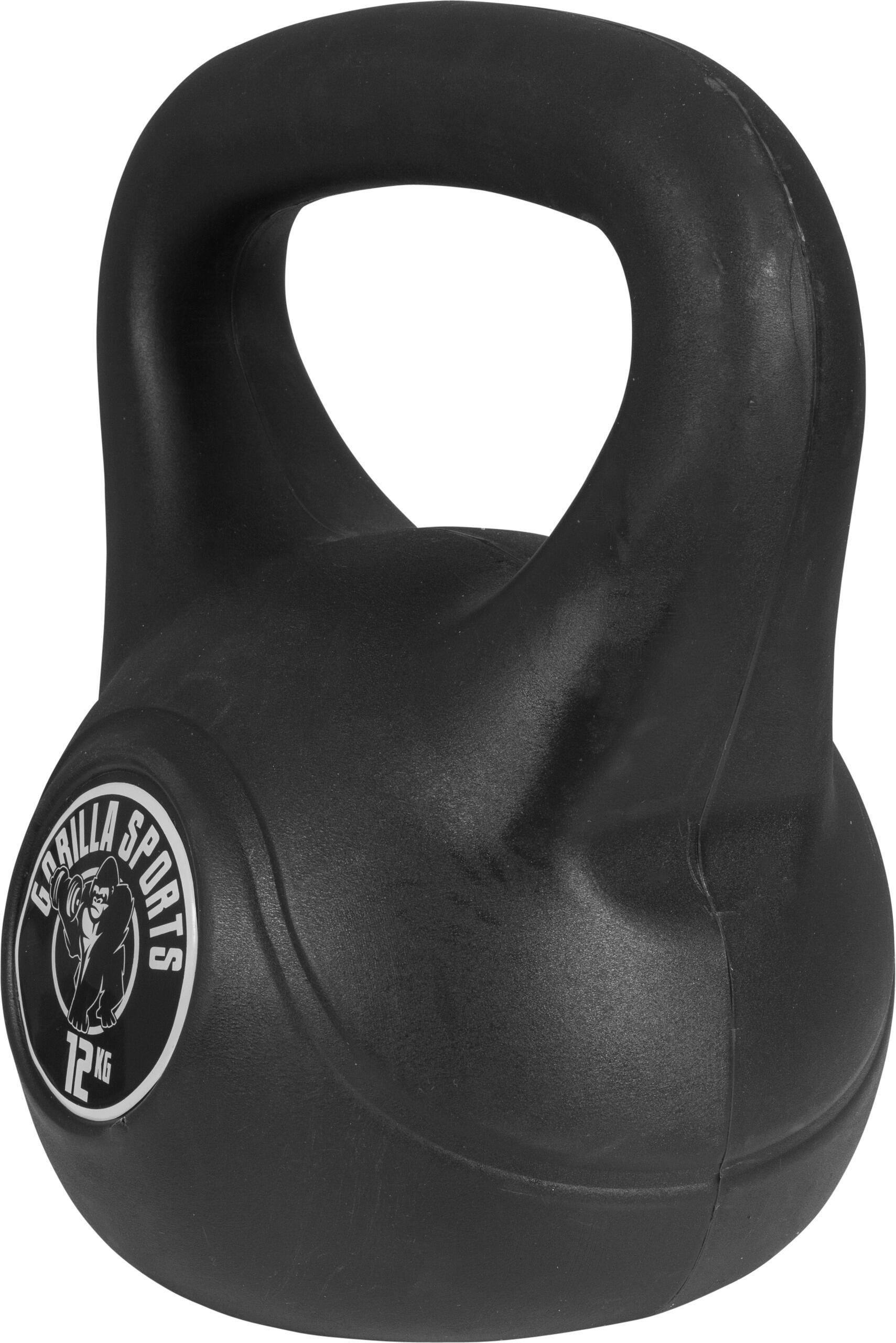 KETTLEBELL NOIR AVEC REVÊTEMENT PLASTIQUE | MUSCULATION| AU CHOIX DE 2KG À 20KG 2/7
