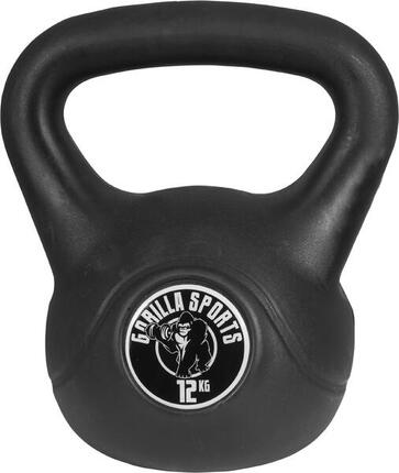 KETTLEBELL NOIR AVEC REVÊTEMENT PLASTIQUE | MUSCULATION| AU CHOIX DE 2KG À 20KG