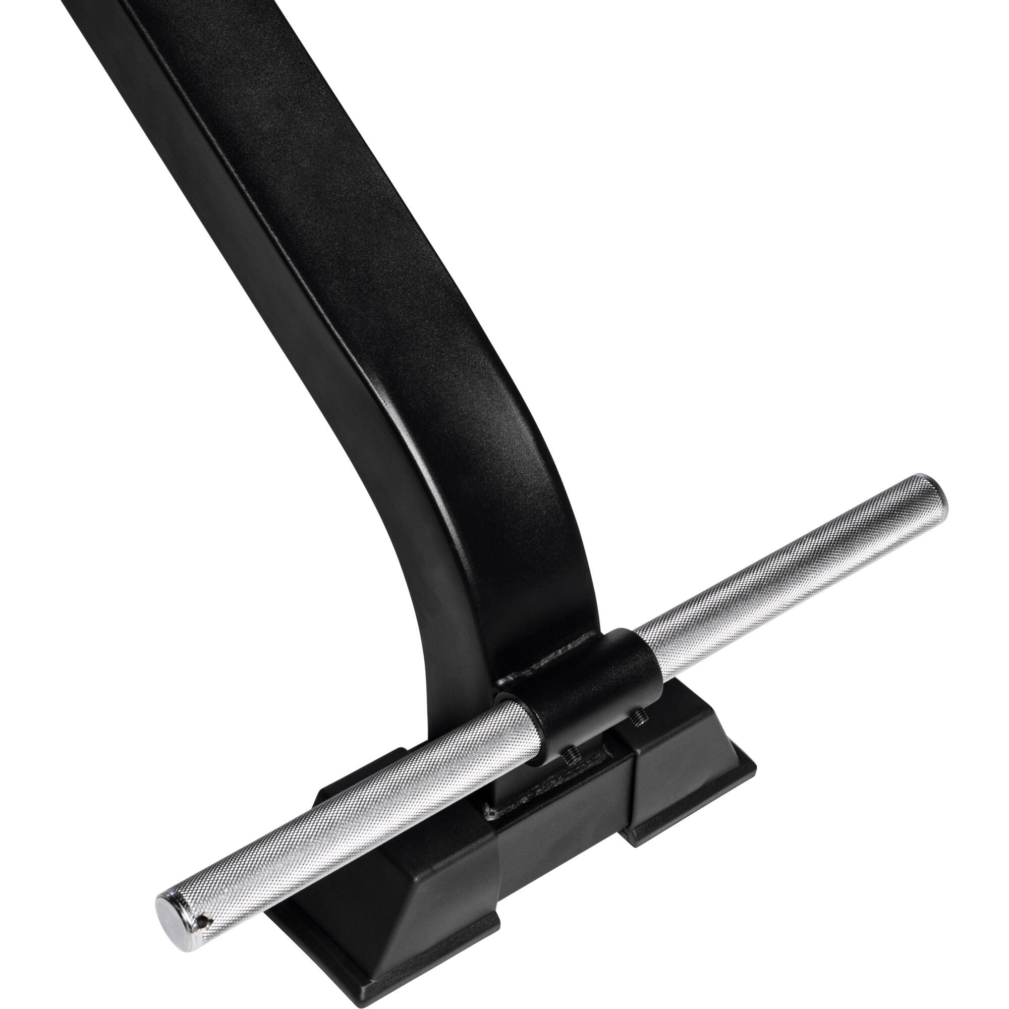 Panca dritta Gorilla Sports per shoulder press nera 5/7