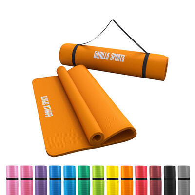 Yogamat deluxe - groen - 190 x 100 x 1,5 cm - yoga mat