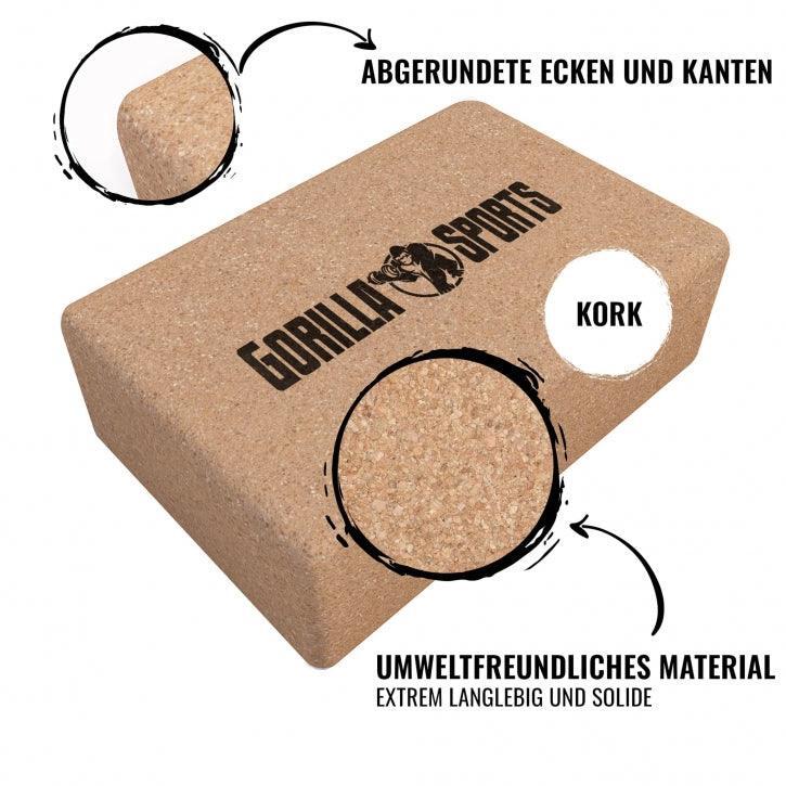 Gorilla Sports Joga kostka z korku 5/7