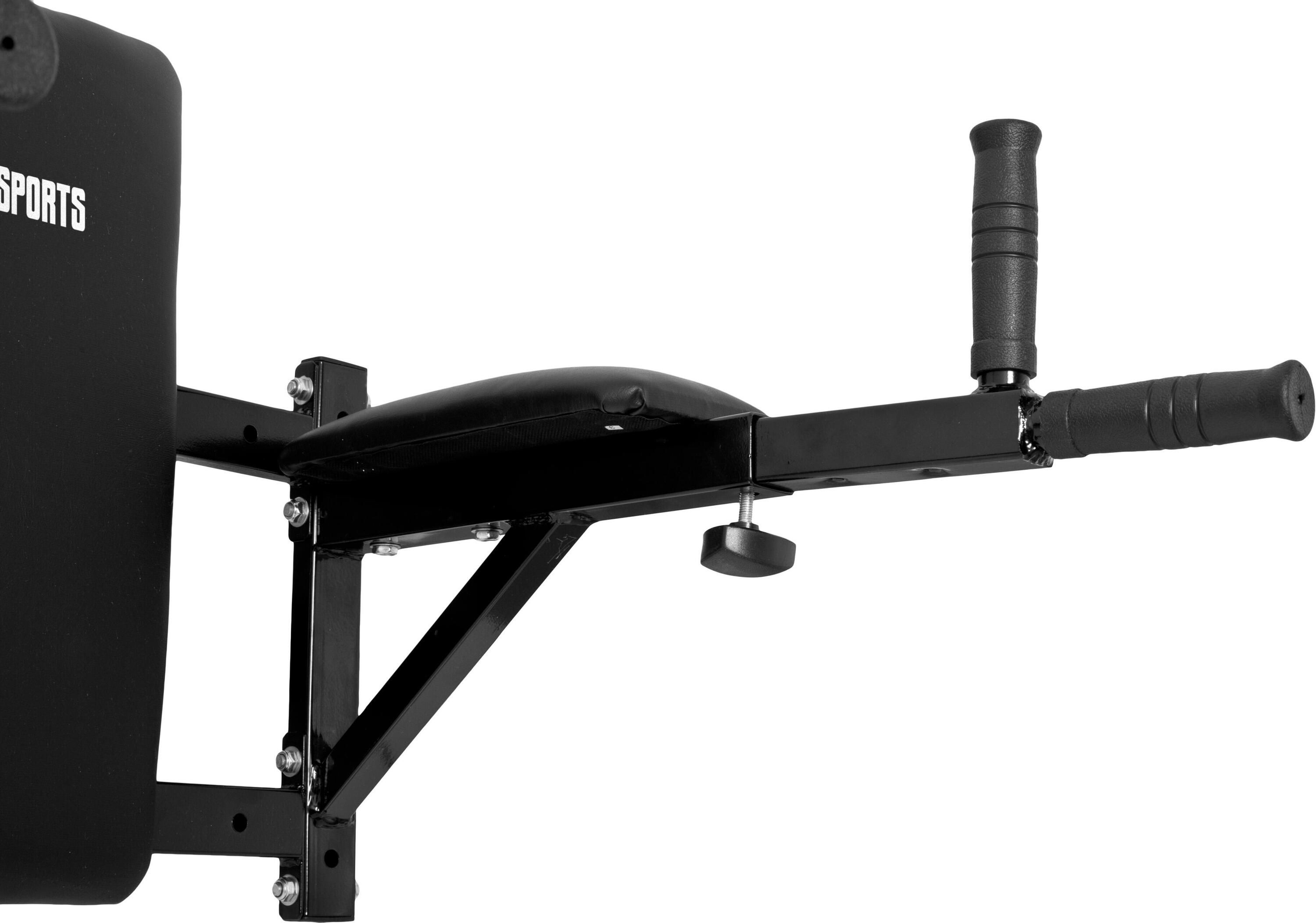 Silla Romana Adominales Pared Gorilla Sports Negro 5/7