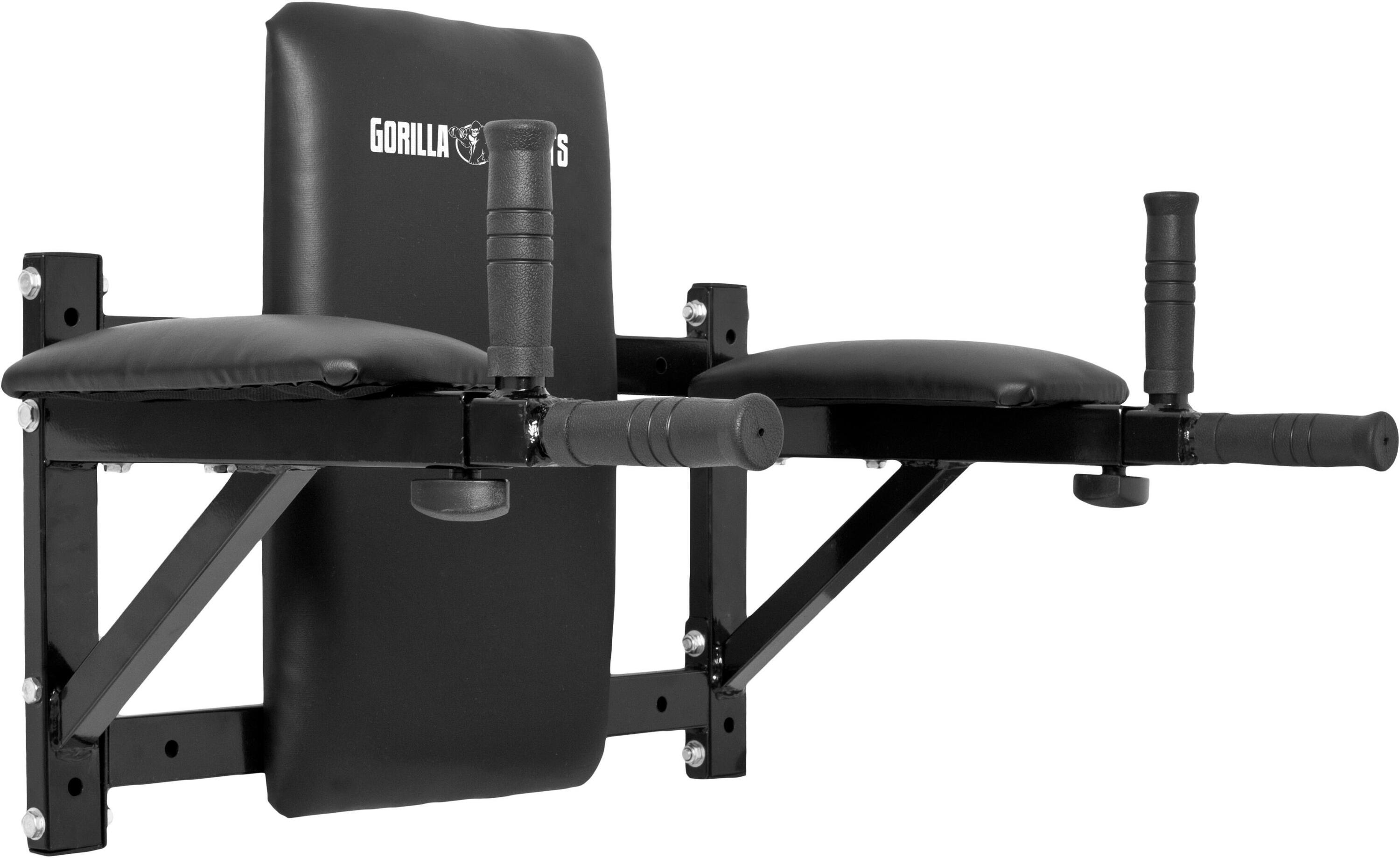 Silla Romana Adominales Pared Gorilla Sports Negro 1/7