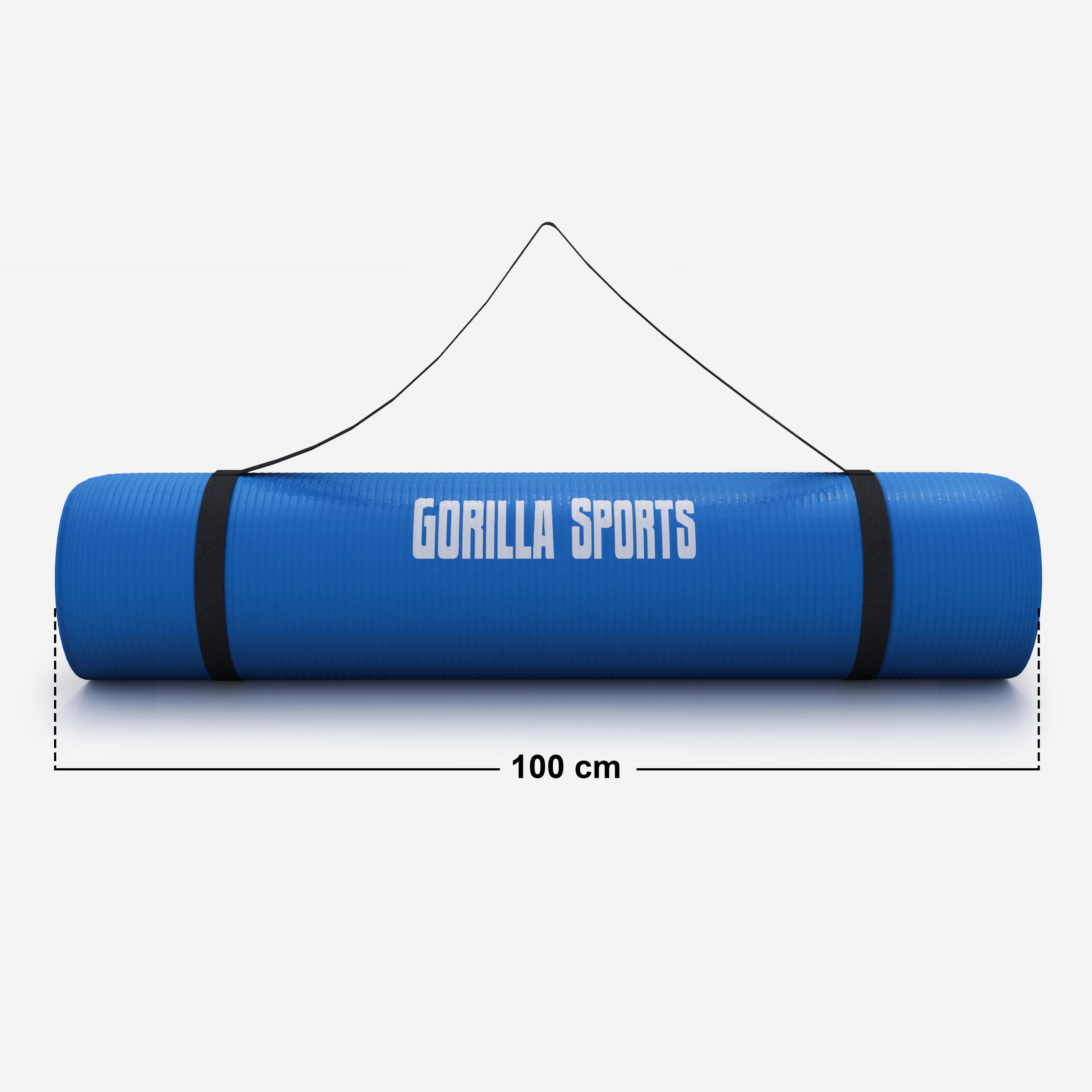 Esterilla Yoga Pilates Gorilla Sports Azul Regio 190cm x 100cm x1,5Cm 5/7